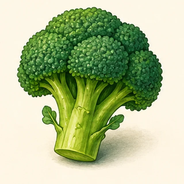 Illustrated broccoli.