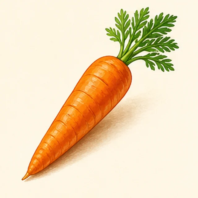 Illustrated carrot.