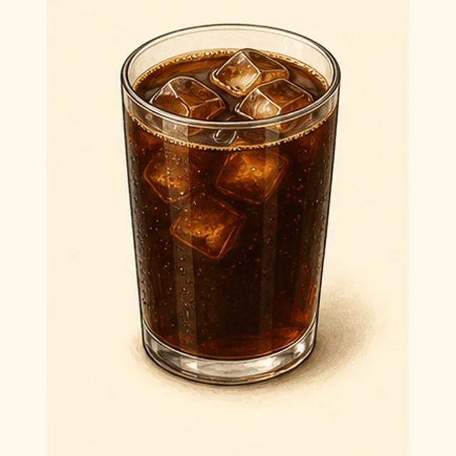 Illustrated cold brew.