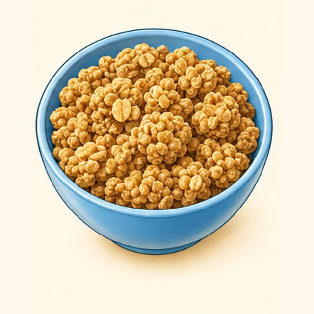 Playful illustrated granola clusters