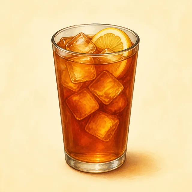 Illustrated iced tea.