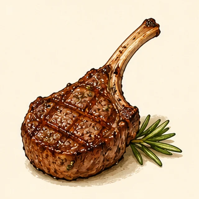 Playful illustrated lamb