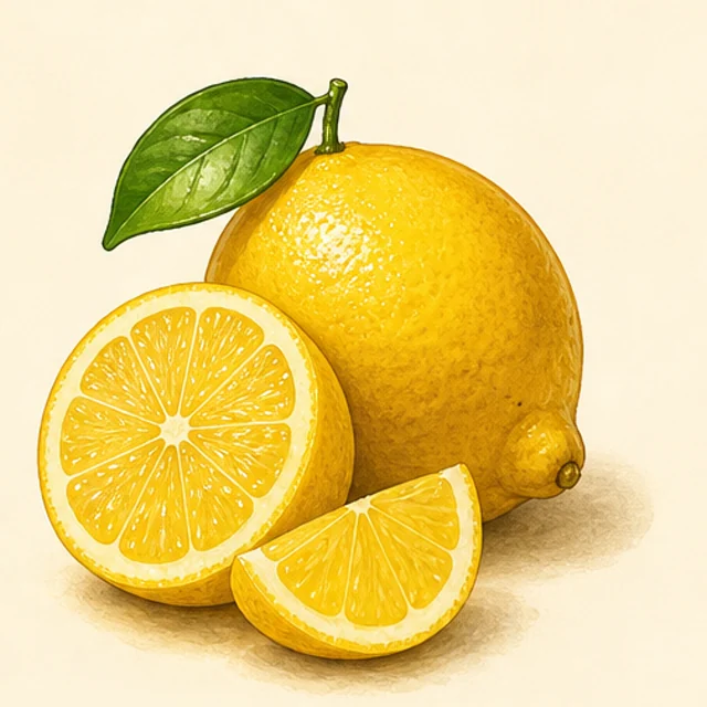 Illustrated lemon.