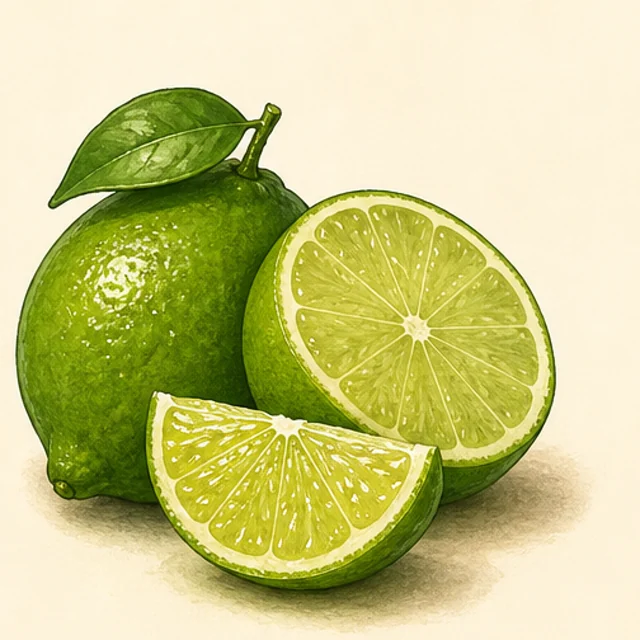 Playful illustrated lime