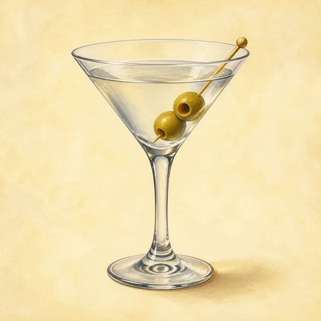 Illustrated martini.