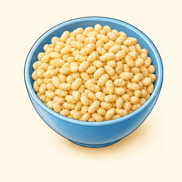Playful illustrated puffed rice cereal