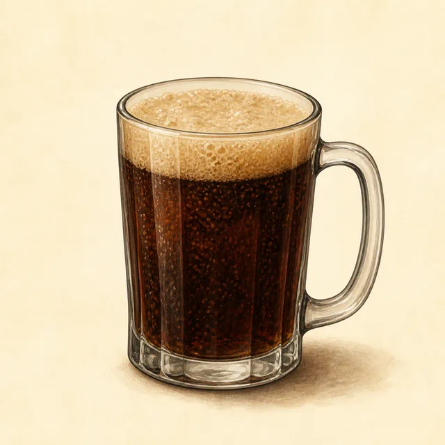 Illustrated root beer.