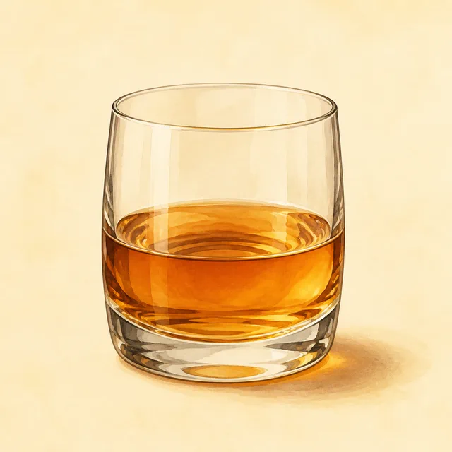 Illustrated rye whiskey.