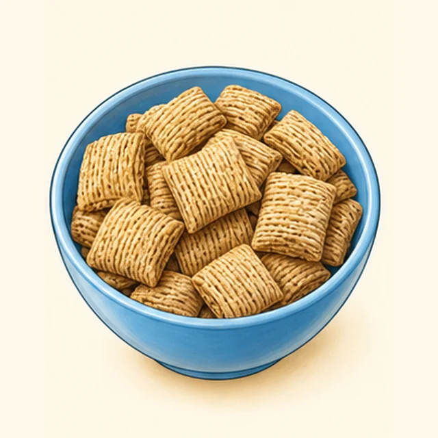 Playful illustrated shredded wheat biscuits