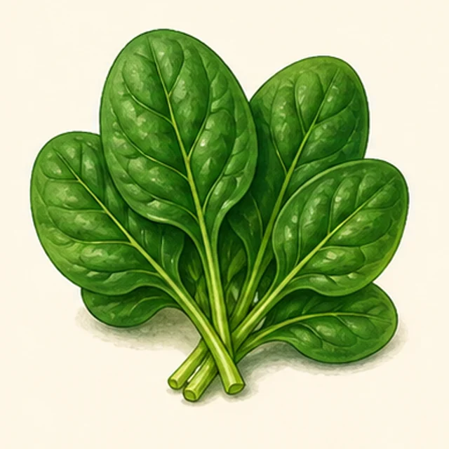 Illustrated spinach.