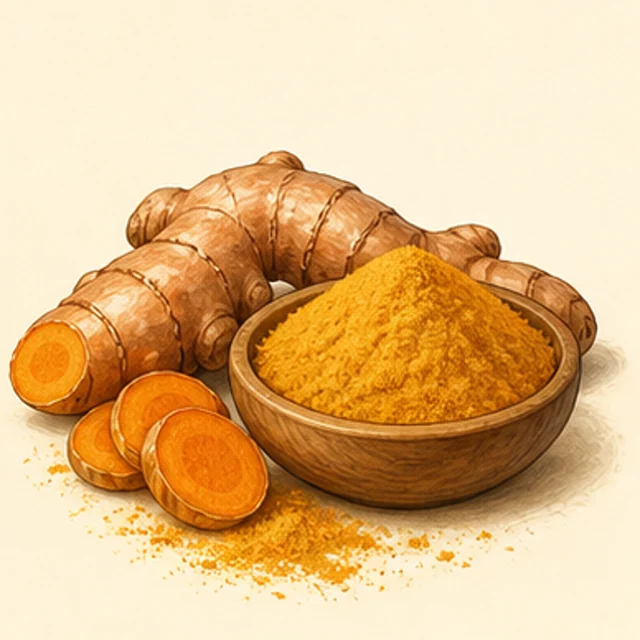 Playful illustrated turmeric
