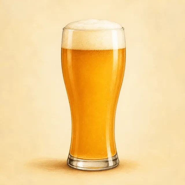 Illustrated wheat beer.